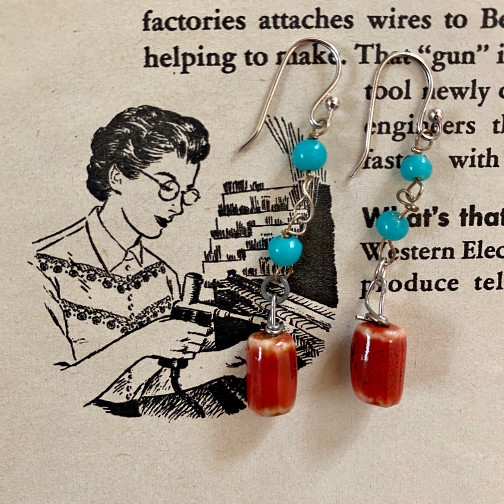 Artisan earrings 🖤